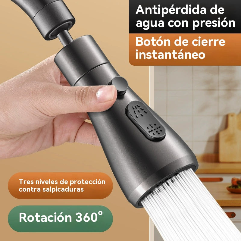 🚰[Compra 1 y llévate 1 gratis【Cartucho de filtro gratuito】🔥Boquilla de Filtro para Grifo con Giro de 360°