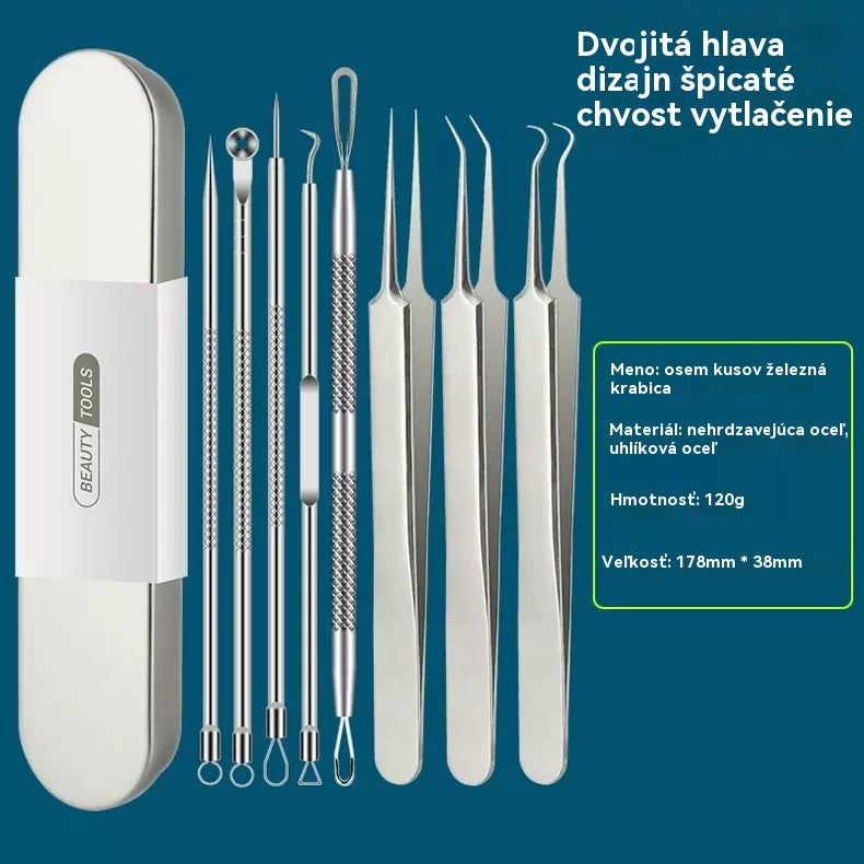 💓Compra 1 juego y llévate 1 gratis💥Kit profesional de herramientas de acero inoxidable para cuidado facial, seguro y preciso para uso en casa