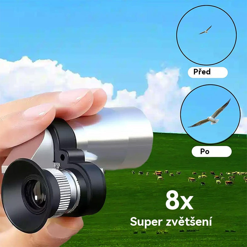 🔭🔥Kupite 1, dobite 1 gratis🔥Mini monokularni teleskop za telefon - prenosni monokularni teleskop za potovanja in opazovanje