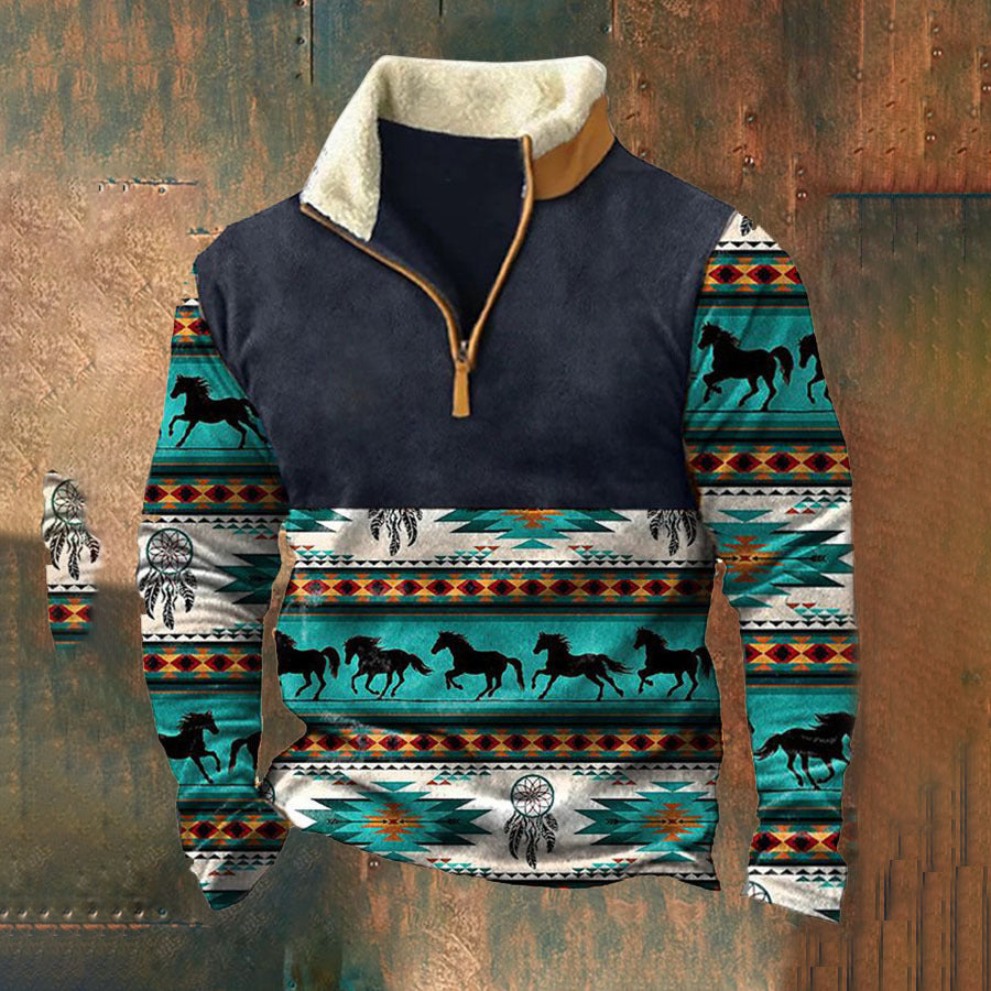👕【41% SLEVY】【S - 4XL】2025 Pánský módní podzimní - zimní, teplý svetr s dlouhým rukávem a 3D potiskem-3859408