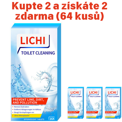🌟【Kupte 2 a získejte 2 zdarma】🔥Šumivé tablety pro účinné čištění toalety 【1 krabička po 16 tabletách, 4 krabičky po 64 tabletách】-3920645