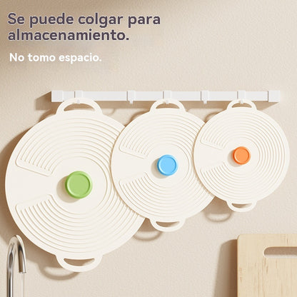 🔥【2 grandes + 2 medianos + 2 pequeños】Tapas de silicona de grado alimenticio que mantienen la frescura