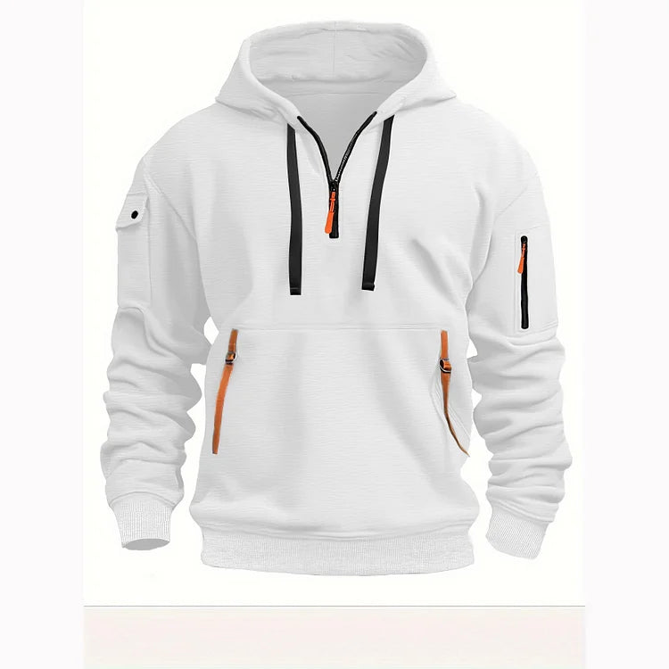 🔥💥【Podzimní bestseller】【S-5XL】 Pánská mikina na zip s mnoha kapsami