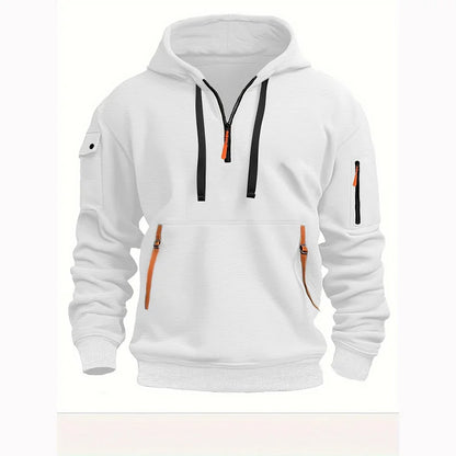 🔥💥【Podzimní bestseller】【S-5XL】 Pánská mikina na zip s mnoha kapsami
