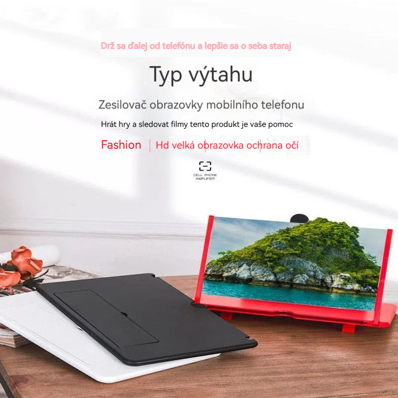 🔥Poslední den 49% sleva - Mobilní lupa na obrazovce, nejnovější verze✨ (jasnější, ochrana očí před modrým světlem, 3D zobrazení, vhodné pro všechny věkové kategorie)