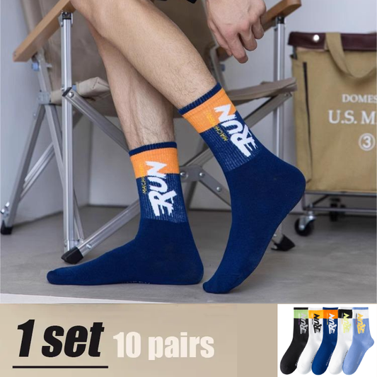🔥【10 pares】🧦Calcetines desodorantes cálidos para hombre que absorben el sudor.