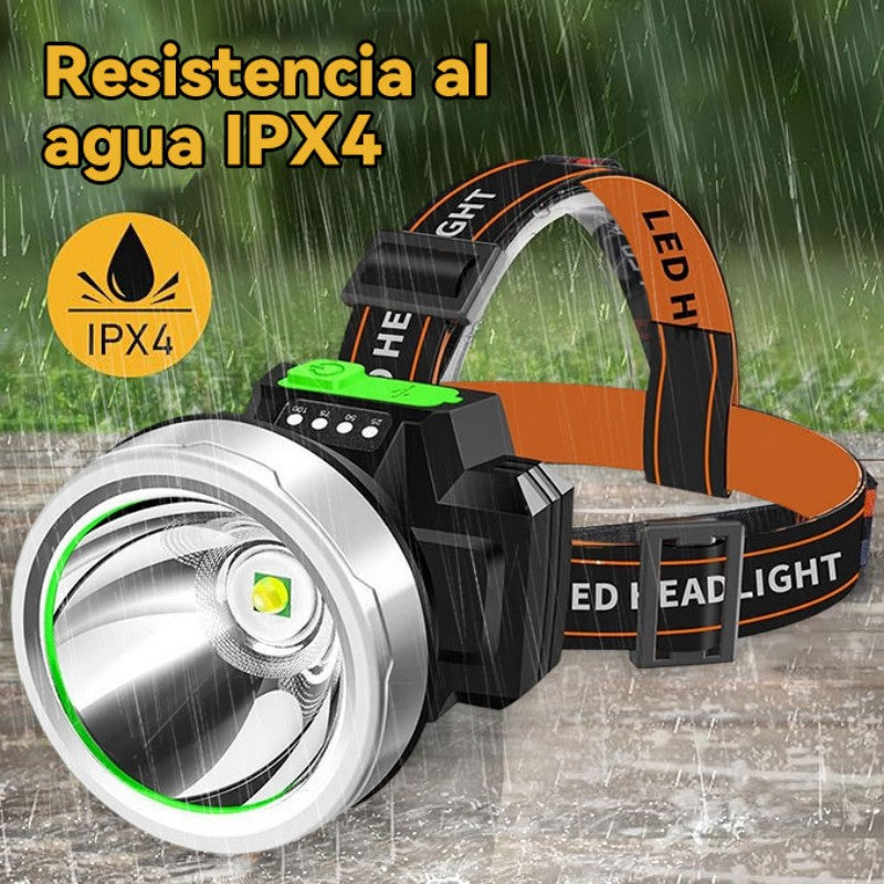 【50% de descuento】【70W】Linterna frontal recargable de alta potencia y muy brillante