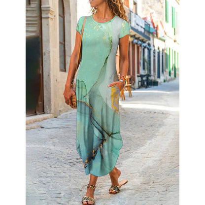 👗✨【Propagace】【S-3XL】2025 Nové dámské šaty s volným potiskem do kapsy, 13 stylů-4035769