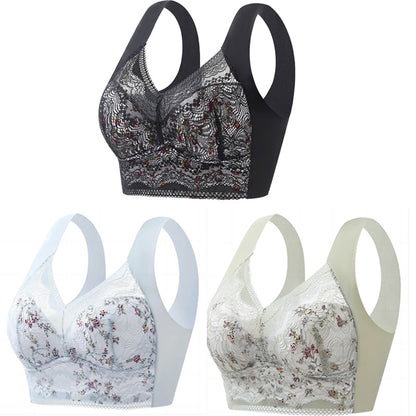 【Conjunto de 3 piezas】💕🎁sujetador ultrafino transpirable y ajustable de seda de hielo (40 kg-100 kg)