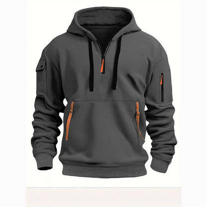 🔥💥【Podzimní bestseller】【S-5XL】 Pánská mikina na zip s mnoha kapsami