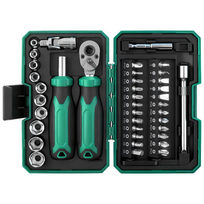 🔥 ¡50 % DE DESCUENTO!🔥Juego de destornilladores portátil y multifuncional de 40 piezas