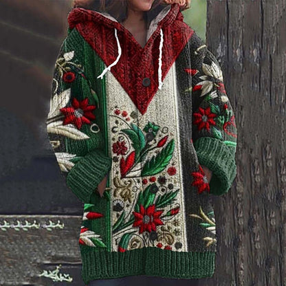 🥰【🔥Horký prodej】Zimní nový styl 2024 pohodlný retro teplý svetr pletená kardiganová bunda - 3873010