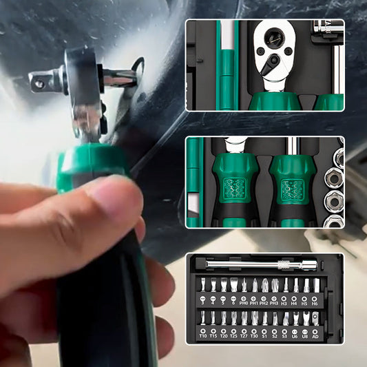 🔥 ¡50 % DE DESCUENTO!🔥Juego de destornilladores portátil y multifuncional de 40 piezas
