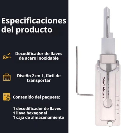 🔥Oferta de la semana: 50% de descuento🔥Decodificador de llaves de acero inoxidable
