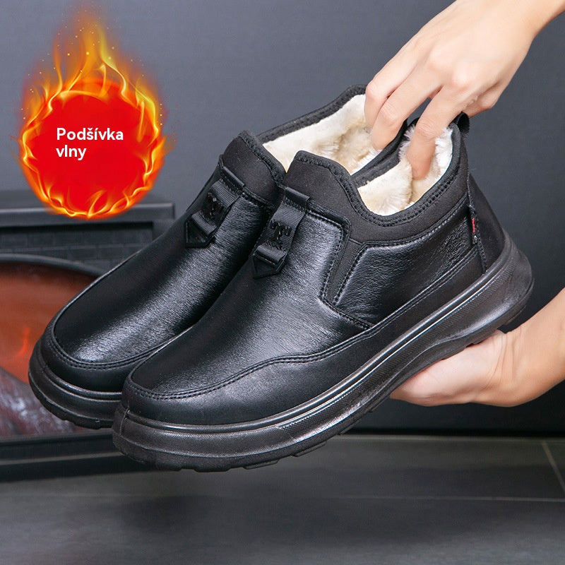 👞 Pánskych nových zimných zamatových a silných bavlnených topánok