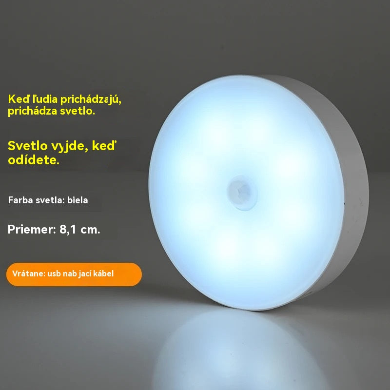 🏡💡Inteligentné LED svetlo so snímaním ľudského tela, ľahko sa nabíja a je praktické