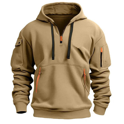 🔥💥【Podzimní bestseller】【S-5XL】 Pánská mikina na zip s mnoha kapsami