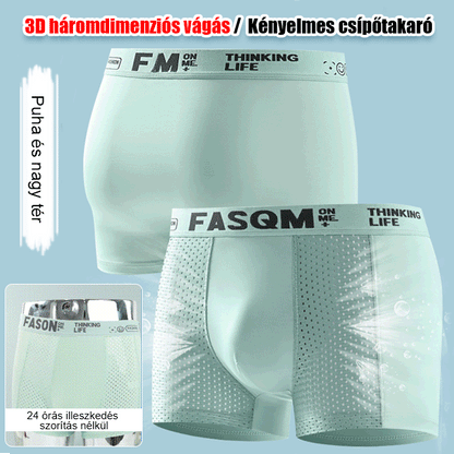 🩳Venta caliente en español🩳【Paquete de 6】Calzoncillos bóxer de malla transpirable de seda helada para hombre