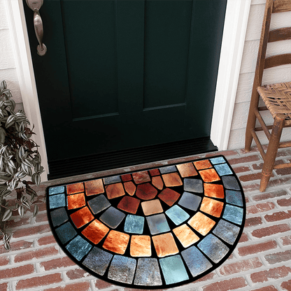 🌈【50cmx80cm】Stylový umělecký design, neklouzavá rohožka – Silný a měkký koberec z polyesterových vláken, ideální pro dekoraci domova, vhodný na verandu i do obývacího pokoje.