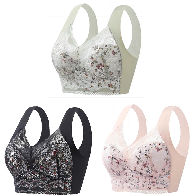 【Conjunto de 3 piezas】💕🎁sujetador ultrafino transpirable y ajustable de seda de hielo (40 kg-100 kg)