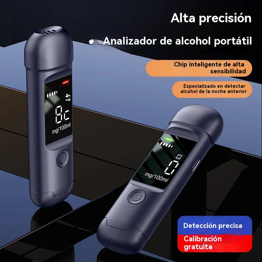 【Versión mejorada】🍷 Medidor de alcohol portátil de alta precisión – Mide tu nivel antes de conducir