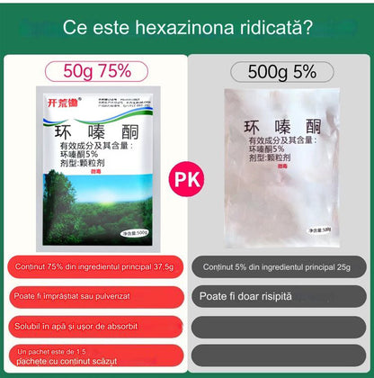 🔥【Oblíbený produkt】👍🌱5% herbicid s hexazinonem účinný proti keřům a plevelům – pro továrny, dvory, železnice a trávníky