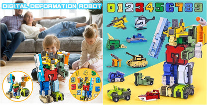 [Časově omezená nabídka]🔥🎁 Alfanumerické transformující dětské vzdělávací hračky Autobot-3833259