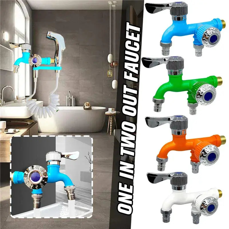 💥【Compra 1, llévate 1 gratis】💦Grifo anticongelante externo con doble control💦
