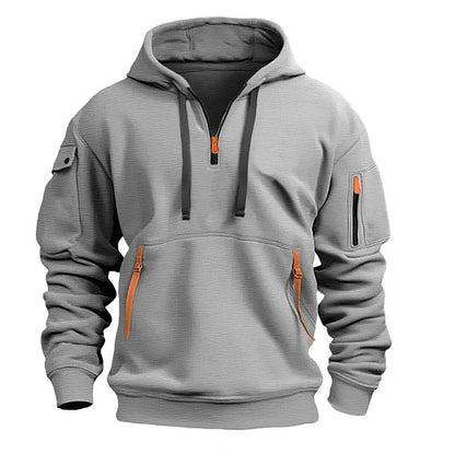 🔥💥【Podzimní bestseller】【S-5XL】 Pánská mikina na zip s mnoha kapsami