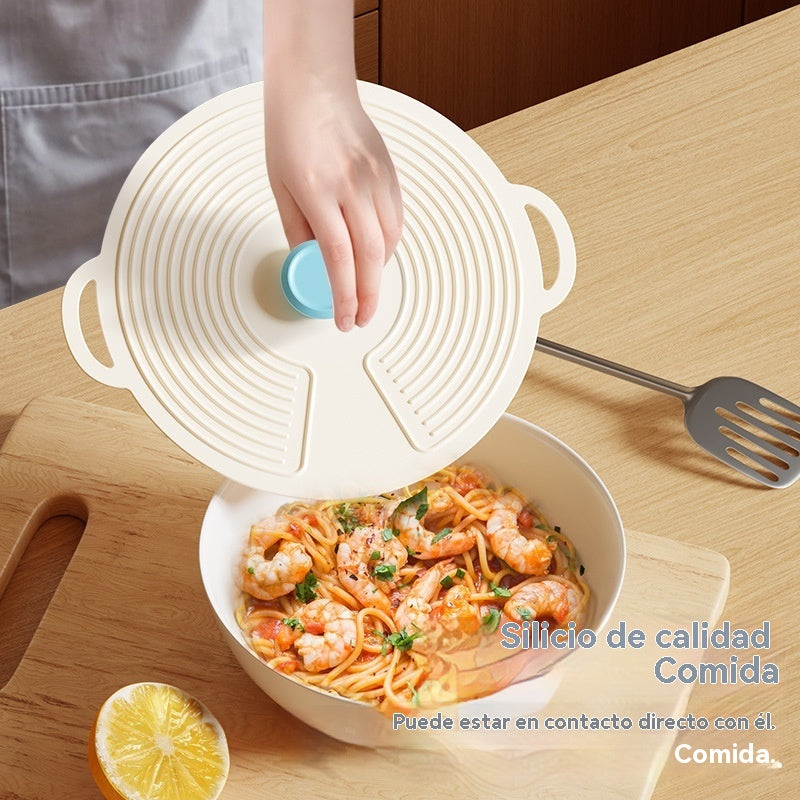 🔥【2 grandes + 2 medianos + 2 pequeños】Tapas de silicona de grado alimenticio que mantienen la frescura