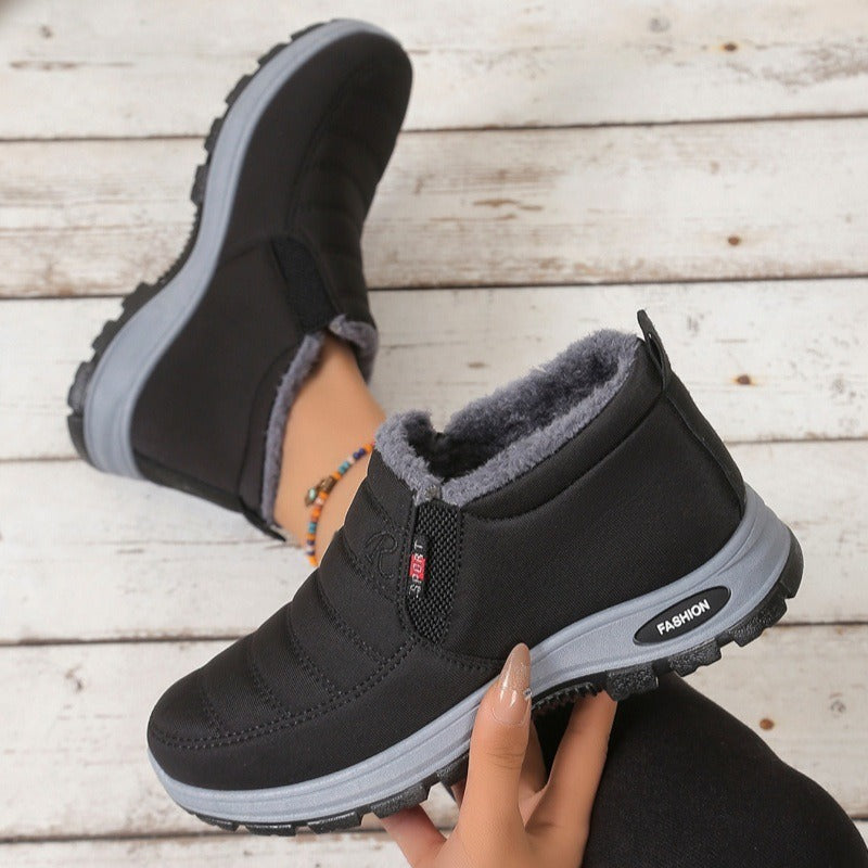 🔥【Descuento especial del 50%】【Tallas 35-48】Botas de invierno unisex con forro afelpado: cálidas, cómodas y antideslizantes para climas fríos.