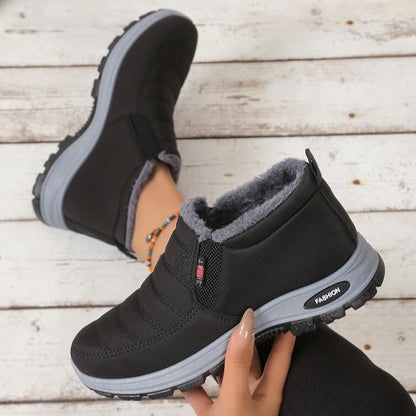 🔥【Descuento especial del 50%】【Tallas 35-48】Botas de invierno unisex con forro afelpado: cálidas, cómodas y antideslizantes para climas fríos.