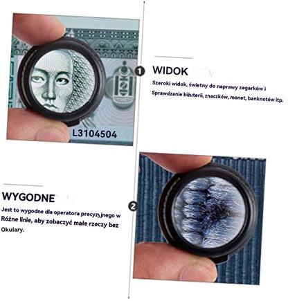 🔍Лупа с окуляри 8x, 15x и 23x с LED осветление. Подходяща за механични инструменти, ремонт на часовници, гравиране и оценка на антикварни бижута.