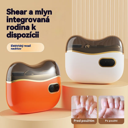 ✂️💅🔥 Lima de uñas eléctrica multifuncional, cortauñas eléctrico con protección antipellizcos