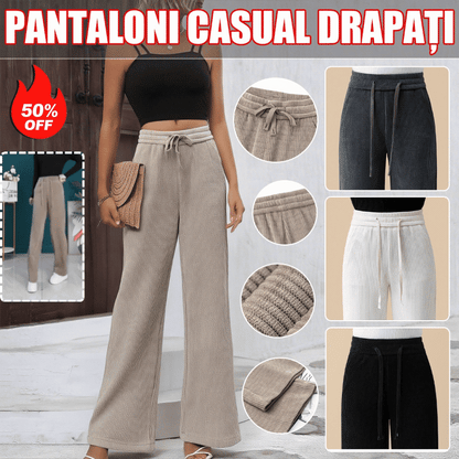 👖【40–110 kg】🔥【Kupite eno, dobite eno brezplačno】✅Nove žametne hlače s širokimi hlačnicami, zelo udobne za nošenje.