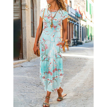 👗✨【Propagace】【S-3XL】2025 Nové dámské šaty s volným potiskem do kapsy, 13 stylů-4035769