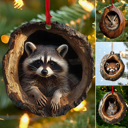 【10 БР.】🎄Украса за коледна елха от същества. Висяща украса за малки животни.