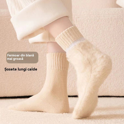 🔥【Kupte 3 kusů, dostanete 3 zdarma】🧦Hrubé a teplé vlněné ponožky na zimu, super tlusté a teplé, elastické, velikost 35-42