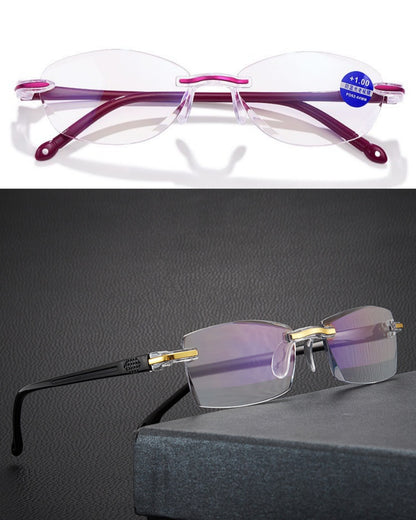 👓【Kupte 1 a získejte 1 zdarma】🔥Brýle na čtení s vysokým rozlišením Diamond s anti-modrým světlem pro muže a ženy-4046274