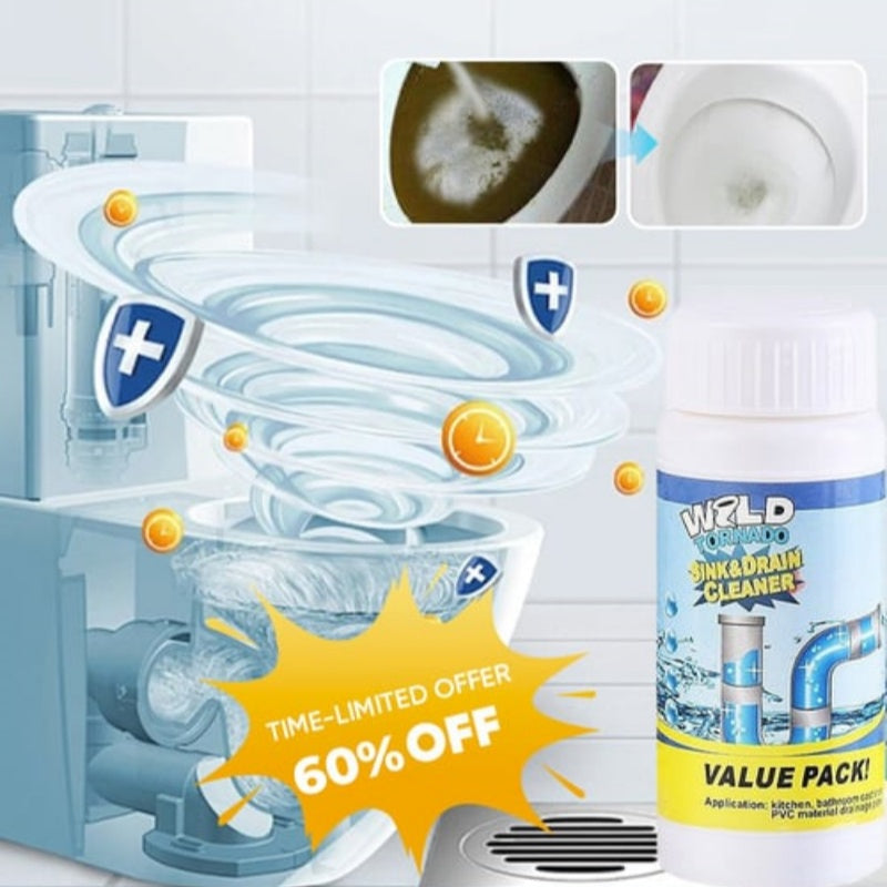 🛁💦【Kúp 1 a získaj 1 zadarmo】🌟Čistič drezov a odtokov - Pena s vysokou hustotou z extraktov a rozkladných enzýmov.-K