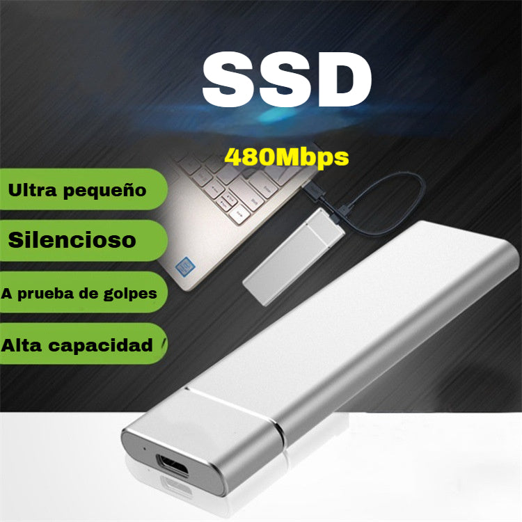 💾⚡【8 TB (expansión de 64 GB)】【SSD externo pequeño】Velocidad de transmisión rápida, tamaño pequeño, a prueba de golpes y estable