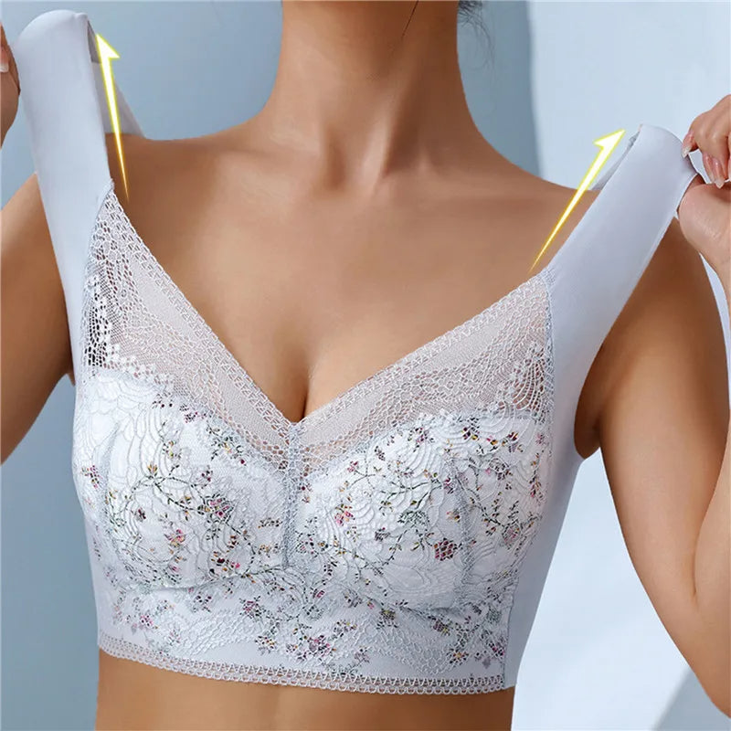 【Conjunto de 3 piezas】💕🎁sujetador ultrafino transpirable y ajustable de seda de hielo (40 kg-100 kg)