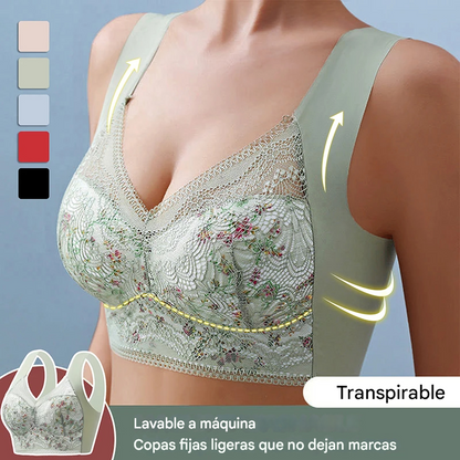 【Conjunto de 3 piezas】💕🎁sujetador ultrafino transpirable y ajustable de seda de hielo (40 kg-100 kg)