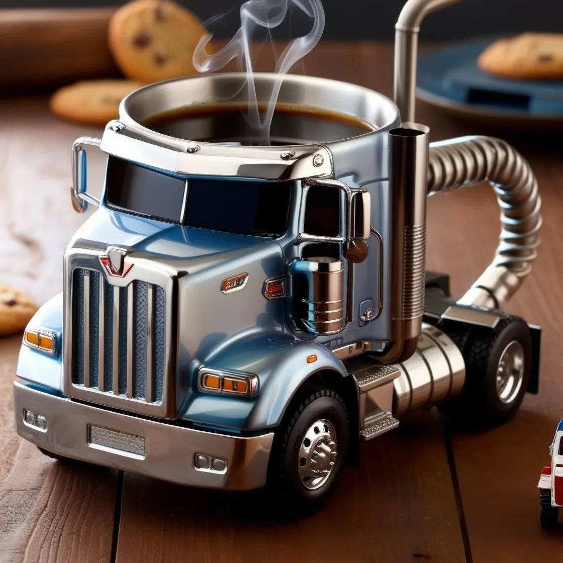 🚛Una taza única con forma de camión: ¡el regalo perfecto para los amantes del café y los camiones!