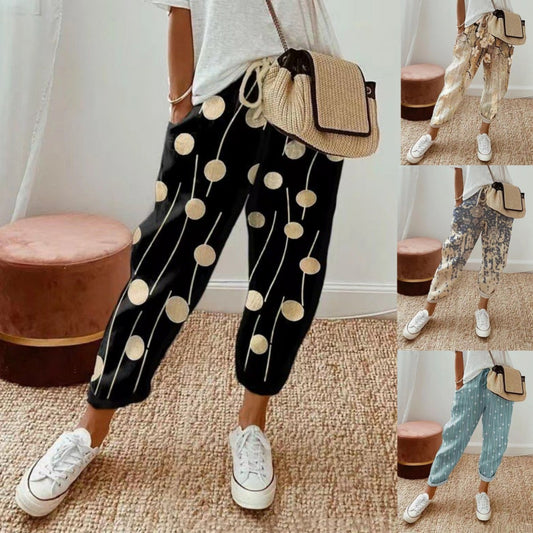 🎉👖【Časově omezená nabídka】Dámské volnočasové kalhoty z bavlny a lnu – více barev, velikosti S–3XL 🌈✨