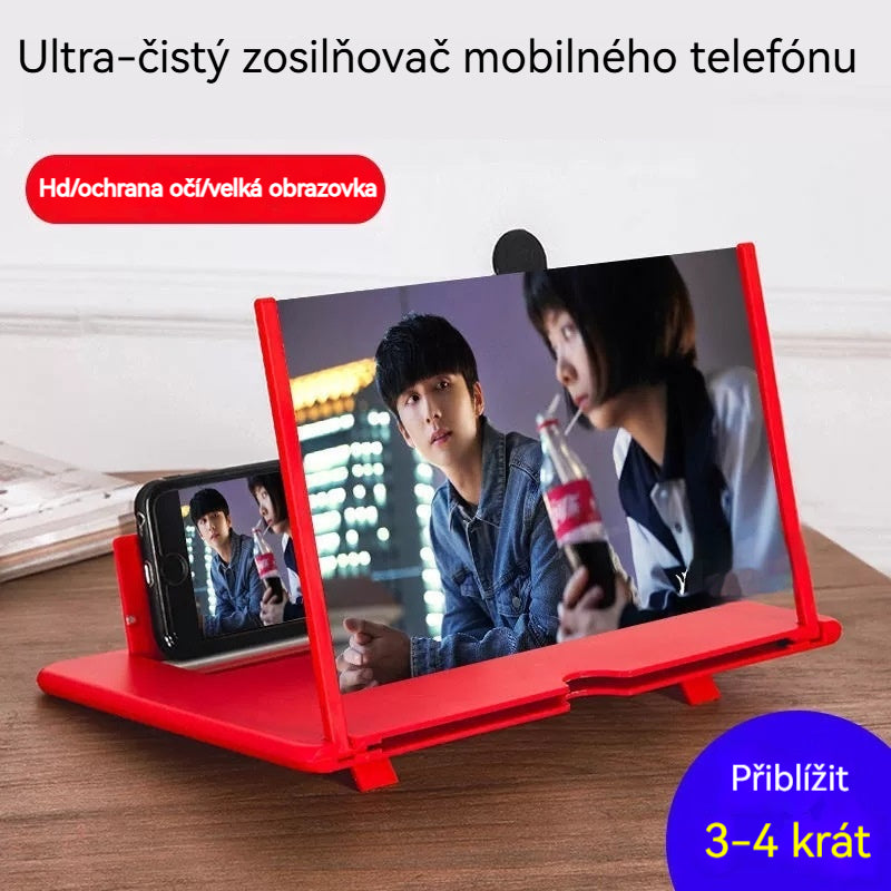 🔥Poslední den 49% sleva - Mobilní lupa na obrazovce, nejnovější verze✨ (jasnější, ochrana očí před modrým světlem, 3D zobrazení, vhodné pro všechny věkové kategorie)