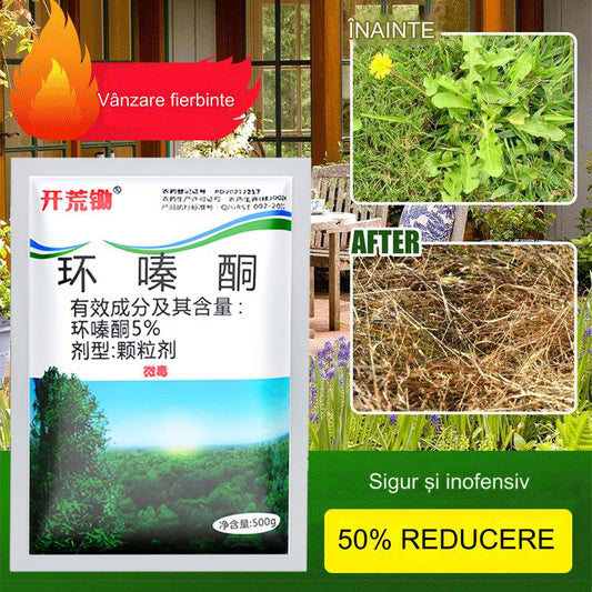 🔥【Oblíbený produkt】👍🌱5% herbicid s hexazinonem účinný proti keřům a plevelům – pro továrny, dvory, železnice a trávníky