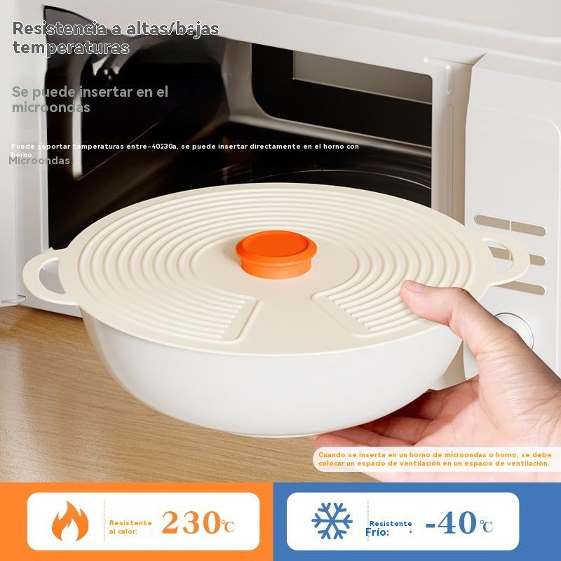 🔥【2 grandes + 2 medianos + 2 pequeños】Tapas de silicona de grado alimenticio que mantienen la frescura