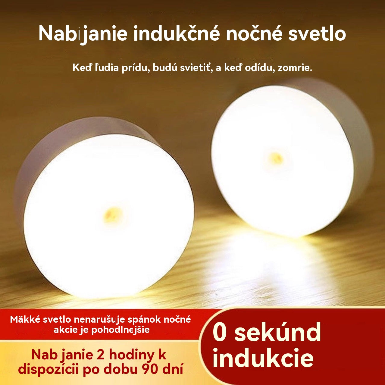 🏡💡Inteligentné LED svetlo so snímaním ľudského tela, ľahko sa nabíja a je praktické