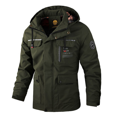 🔥 【M~4XL】 2024 Ново ветроустойчиво водоустойчиво външно алпинистко яке за мъже